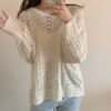 Pullovers Cutout Elegant Sexy Jumpers Sweaters - Image 6
