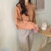Pullovers Solid Colors Knitted Elegant Jumpers Sweaters