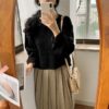 Pullovers Solid Colors Knitted Elegant Jumpers Sweaters - Image 6