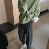 Round neck cashmere loose slim with lazy style thick wool knit Jumpers Sweater - Image 5