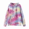 Batwing Sleeve Hooded Hoodies + Elastic Waist Half Pants - Image 3