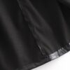 Bow Tie Office Wear Long PU Skirt - Image 11