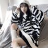 New Retro Zebra Pattern Lazy Wind Loose Sweater - Image 8
