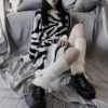 New Retro Zebra Pattern Lazy Wind Loose Sweater - Image 11