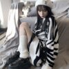 New Retro Zebra Pattern Lazy Wind Loose Sweater - Image 12