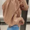 Stylish Patchwork Knitted Blouse - Image 2