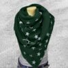 All-Match Five-Pointed Star Pattern Thick Warmth Shawl Printed Scarf - Image 3