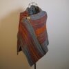 Casual Multicolor Stripes Scarves & Shawls Buttoned Crochet Wrap Pattern - Image 4
