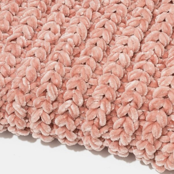 Knitted Bib Buttoned Crochet Wrap Pattern Scarf - Image 3