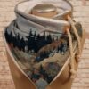 Mountain Treetop Print Pattern Soft Adjustable Neck Protection Keep Warm Scarf