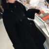 Outerwear Turndown Collar Long Sleeves Polyester Oversized Casual Wrap Coat - Image 3