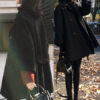 Outerwear Turndown Collar Long Sleeves Polyester Oversized Casual Wrap Coat - Image 5