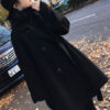 Outerwear Turndown Collar Long Sleeves Polyester Oversized Casual Wrap Coat - Image 7
