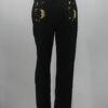 Raised Waist Sun Moon Printed Straight Trousers Casual Jeans - Image 4