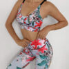 Sexy Activewear Yoga Polyester Sleeveless Workout Clothing Stretchy - Image 2