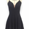 Skater Dresses V Neck Backless Sexy Fit Dress - Image 4