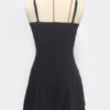 Skater Dresses V Neck Backless Sexy Fit Dress - Image 5