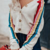 Stripes Long Sleeves Acrylic Sweaters - Image 3