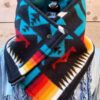 Thick Geometric Pattern Printed Scarf Elegant Adjustable Neck Wrap Warm Scarf