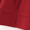 Casual Blazers Turndown Collar Long Sleeve Cotton - Image 4