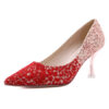 High Heel Pointed Toe Sequins Stiletto Evening Party Shoes - Image 4