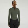 Fashion Quick-drying Stand Collar Zipper Sports Top - Image 3