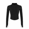 Fashion Quick-drying Stand Collar Zipper Sports Top - Image 4