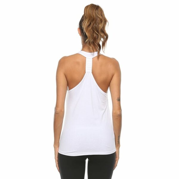 Fashion Solid Color Sleeveless Sport Tank Top - Image 12