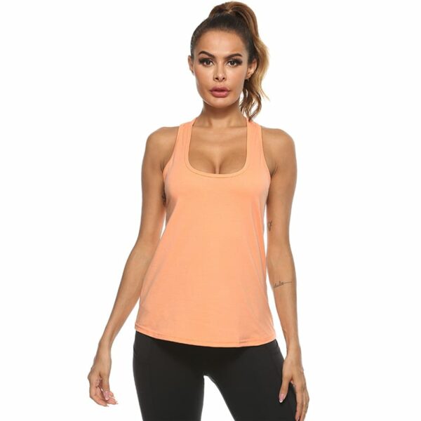 Fashion Solid Color Sleeveless Sport Tank Top - Image 4