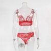 Sexy Lace See-through Hollow Out Ultrathin Sleep Set - Image 10