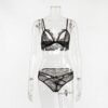 Sexy Lace See-through Hollow Out Ultrathin Sleep Set - Image 14