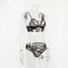 Sexy Lace See-through Hollow Out Ultrathin Sleep Set - Image 15