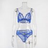 Sexy Lace See-through Hollow Out Ultrathin Sleep Set - Image 24