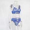 Sexy Lace See-through Hollow Out Ultrathin Sleep Set - Image 25