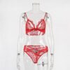 Sexy Lace See-through Hollow Out Ultrathin Sleep Set - Image 8