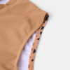 Leopard Patchwork Solid Color Bikini One Piece Cut Out Slimming Swimwear - Image 10