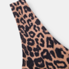 Leopard Patchwork Solid Color Bikini One Piece Cut Out Slimming Swimwear - Image 8