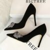 Night Club Rhinestone Bow High Heel Shoes - Image 6