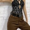 Sexy Hollow Out One Piece Bodysuit - Image 3