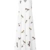 Sleeveless V-neck Floral Print Maxi Dress - Image 2