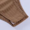 Square Neck Solid Long Sleeve Bodysuit - Image 9