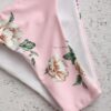Floral Sexy Bikinis Tie Front Print Bandeau Backless Swimsuits - Image 8