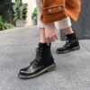 Genuine Leather Cross-Tied Fashion Lace Up Boots - Image 4