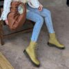 Genuine Leather Cross-Tied Fashion Lace Up Boots - Image 2