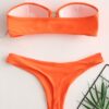 High Cut Thong Bikinis Push Up Bandeau Backless Sexy Swimsuits - Image 7