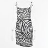 Spaghetti Strap Zebra Print Dress - Image 3