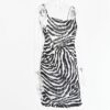 Spaghetti Strap Zebra Print Dress - Image 4