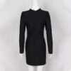 Casual Hollow Out Split O-Neck Bandage Bodycon Mini Dress - Image 4