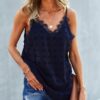 Lace Patchwork Sleeveless Backless Sexy Cami - Image 2