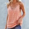 Lace Patchwork Sleeveless Backless Sexy Cami - Image 6